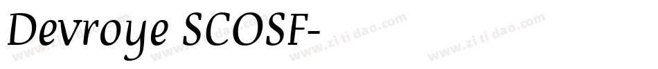 Devroye SCOSF字体转换